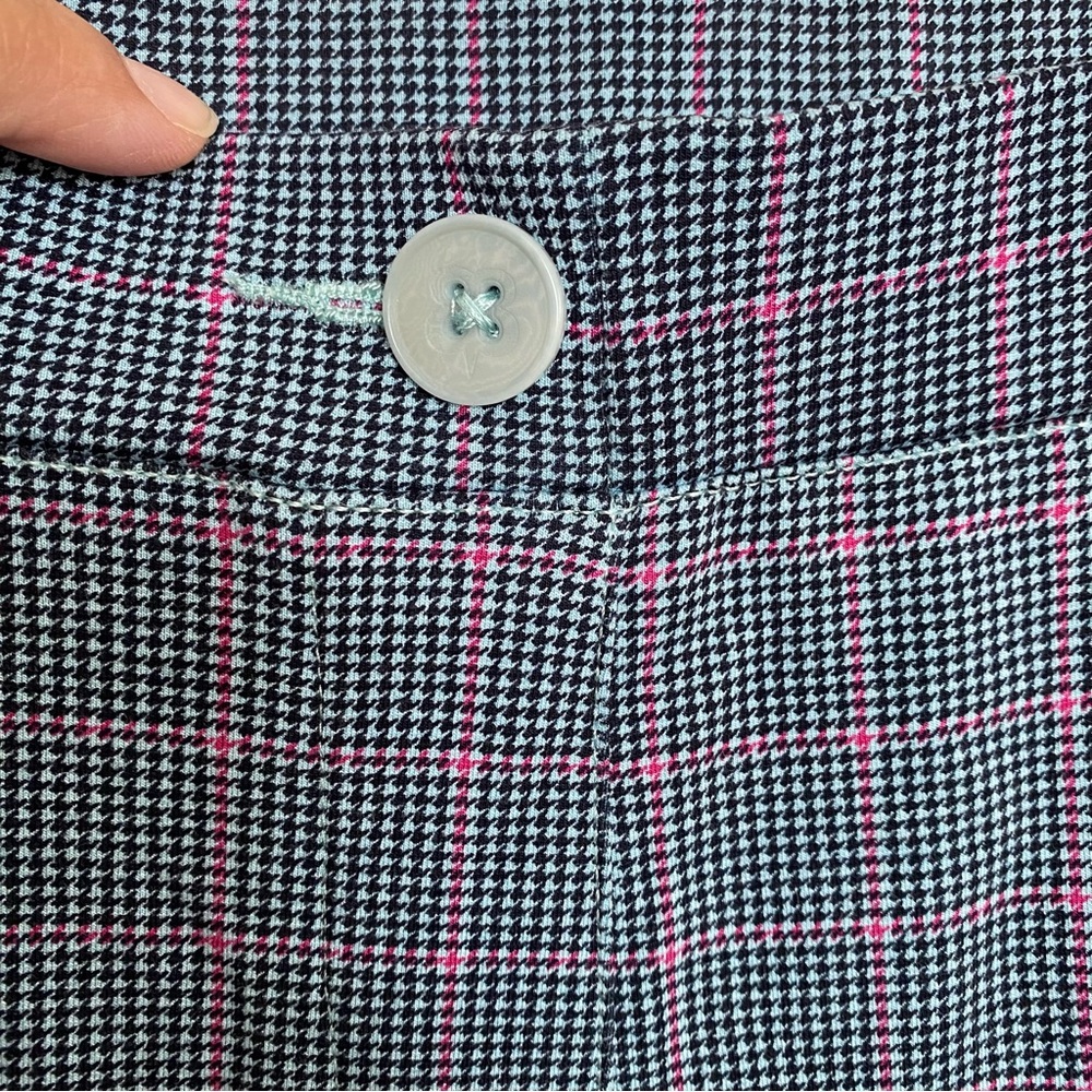 Betabrand Black and Pink Straight Leg Pants - Picture 3 of 8